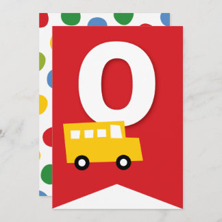 Convite Boys Toys Kid's Festa de aniversário Banner de Bun