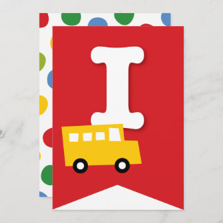 Convite Boys Toys Kid's Festa de aniversário Banner de Bun