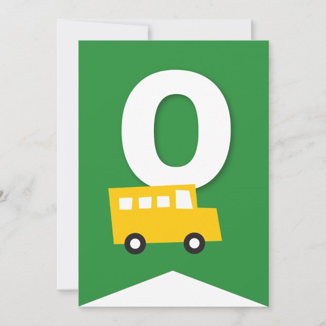 Convite Boys Toys Transport Happy Birthday Party Banner (Frente)