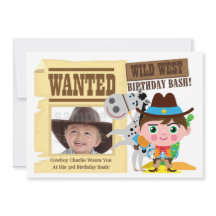 Boys Wild West Cowboy Birthday