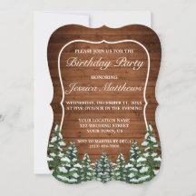 Bracket Snowy Wood & Forest Country Pine Aniversár