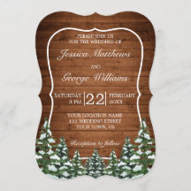 Bracket Snowy Wood & Forest Country Pine Weding