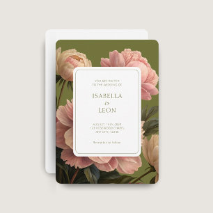 Convite Branca   Casamento de Rosa da Olive Green