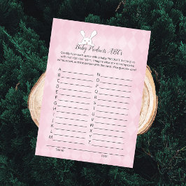 Convite Branca Coelho Rosa Argyle Bebê-Produtos