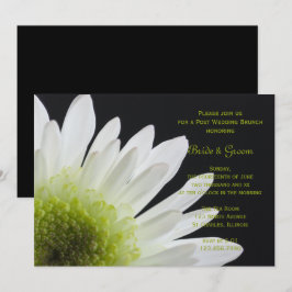 Convite Branca Daisy Black Posta Wedch Brunch