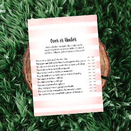 Convite Branca Rosa Sobre O Jogo Do Chá de fraldas