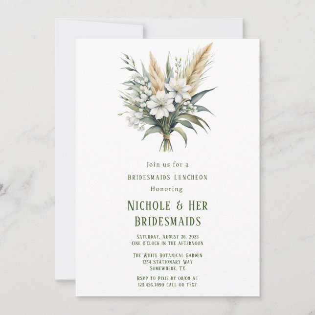 Convite Brancas Pintadas Pintadas Pintadas Brancas Luncheo (Frente)