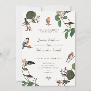 Convite Branch deixa casamento Bird