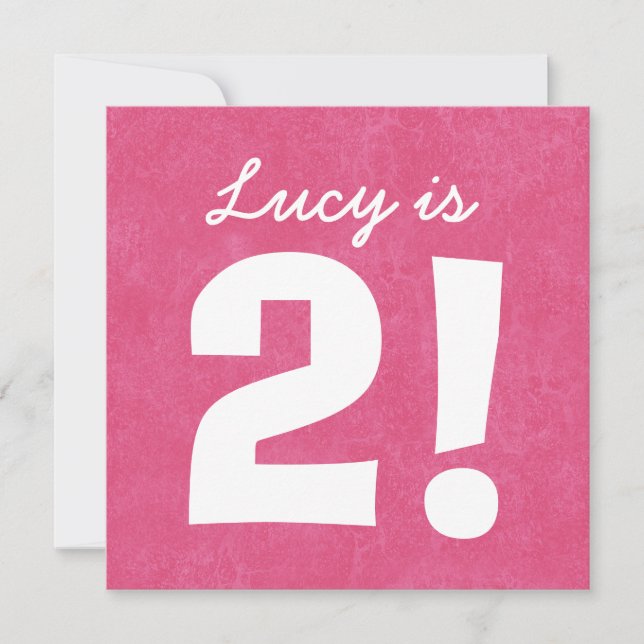 Convite Branco cor-de-rosa conhecido feito sob encomenda (Frente)