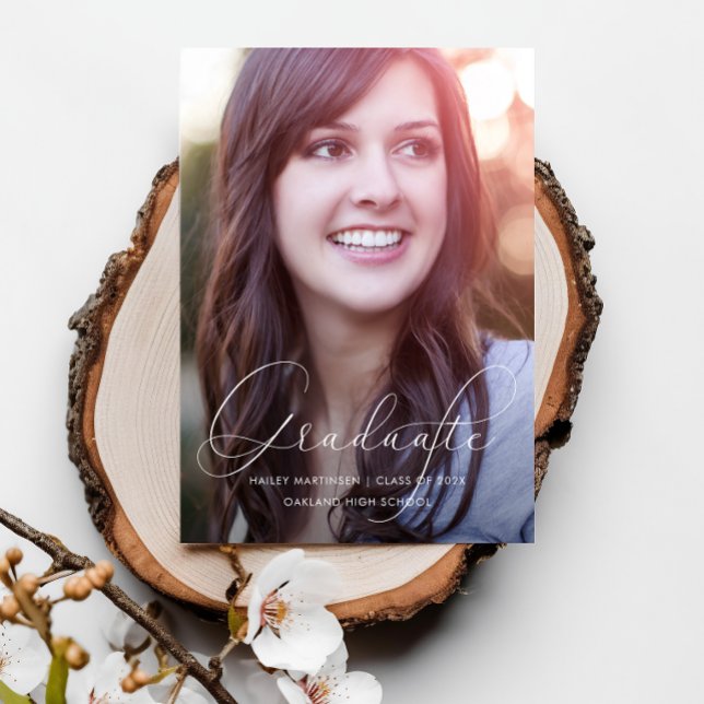 Convite Branco da Festa de formatura de Fotografias de Scr (Criador carregado)