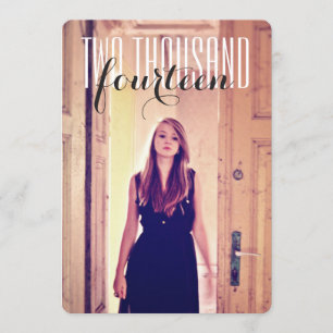 Convite Branco do preto do segundo grau da festa de