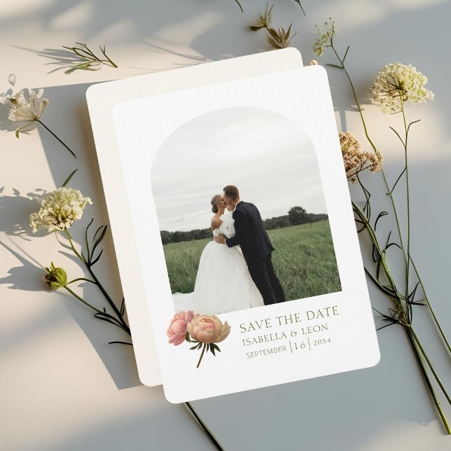 Convite Branco e Costa do Marfim | Rosa Verde Azul Moderno (Criador carregado)