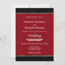 Branco Negro Vermelho com Casamento Dourado de Str