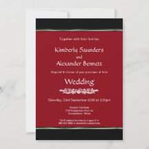 Branco Negro Vermelho com Casamento Dourado de Str