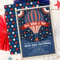 Branco vermelho e dois balões no Aniversário de cr