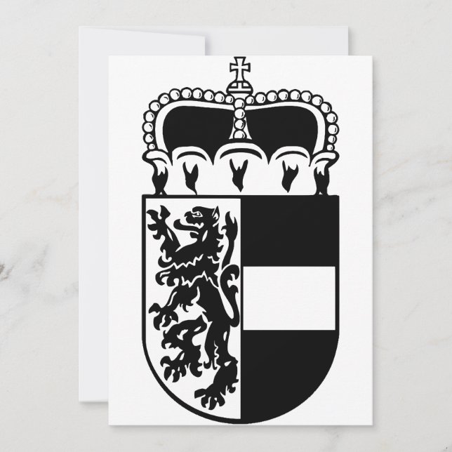 Convite Brasão de armas de Salzburgo (Frente)