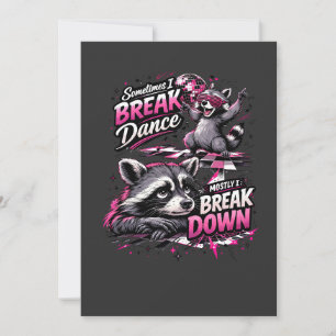 Convite Break dance, break down, diversão disco