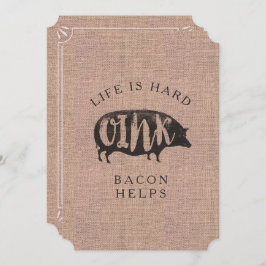 Convite Breakfast ou Brunnic Party para Amantes de Bacon