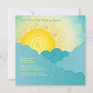 Convite Breaking Sun Posta Wedch Brunch