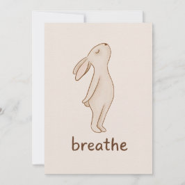Convite Breathe Bunny Encouragement Card