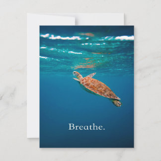 Convite Breathe Turtle | Tartaruga marinha | Oceano