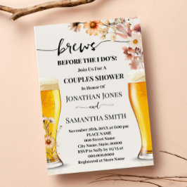 Convite Brechas antes que eu faça Casais Chás caírem flore