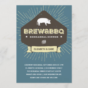 Convite Brew & CHURRASCO   Janto de ensaio russo