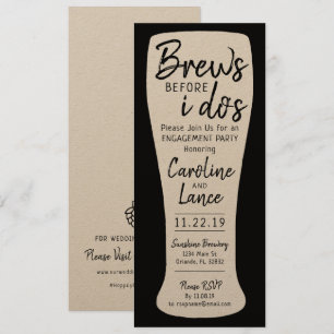 Convite Brews antes que eu faça a Festa de casamento do N