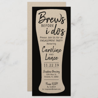 Convite Brews antes que eu faça a Festa de casamento do No