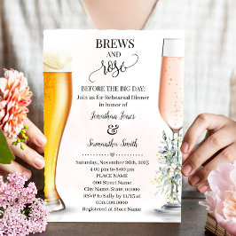 Convite Brews & Rosa antes do grande ensaio do dia