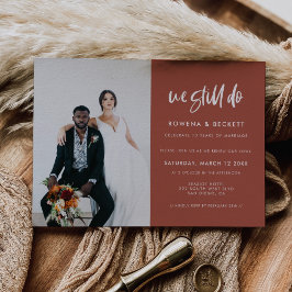 Convite Brick moderno queimado Ainda fazemos foto de renov