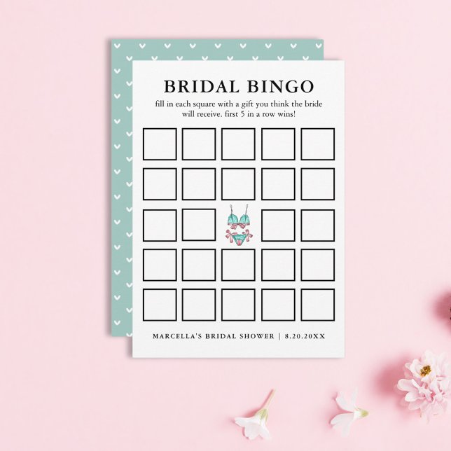 Convite Bridal Bingo | Festa de Lingerie (Criador carregado)