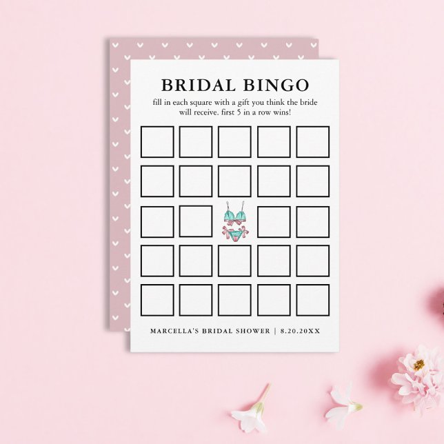 Convite Bridal Bingo | Festa de Lingerie (Criador carregado)