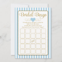 Bridal Bingo Light Blue Dourado Jogo