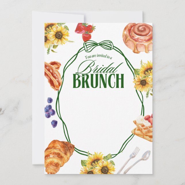 CONVITE BRIDAL BRUCH SUNFLOWER (Frente)