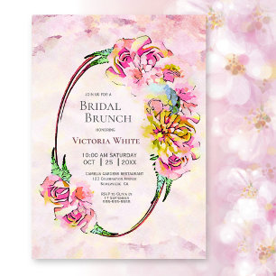 Convite Bridal Brunch - Cor Floral Rosa