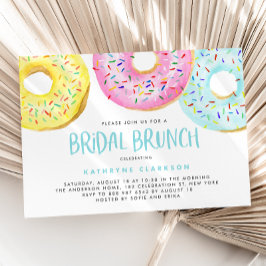 Convite Bridal Brunch de Rosquinhas de Sprinkle Coloridas