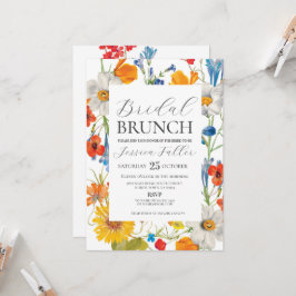 Convite Bridal Brunch Floral Summer Festa de solteira