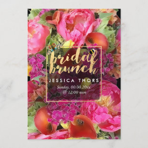 Convite Bridal Brunch Peonies/Calla Lily