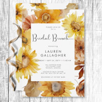 Bridal Brunt de Molufano de Girassol Queda Moderna