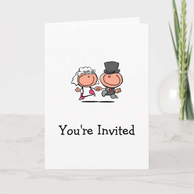 Convite Bridal Shower Invitation cartoon Card (Frente)