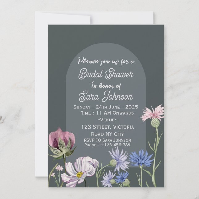 Convite Bridal Shower Invitations  (Frente)