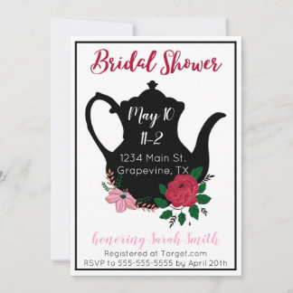 Convite Bridal Shower Tea Invitation