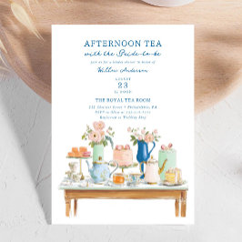 Convite Bridal Shower Tea Party Invitation Illustration
