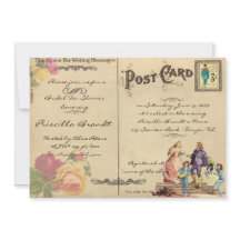 Bridal Tea Chá Honrando, estilo antigo Cartão-post