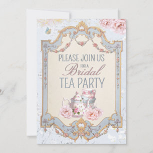 Convite Bridal Tea Party Teacups Casamento Brunch