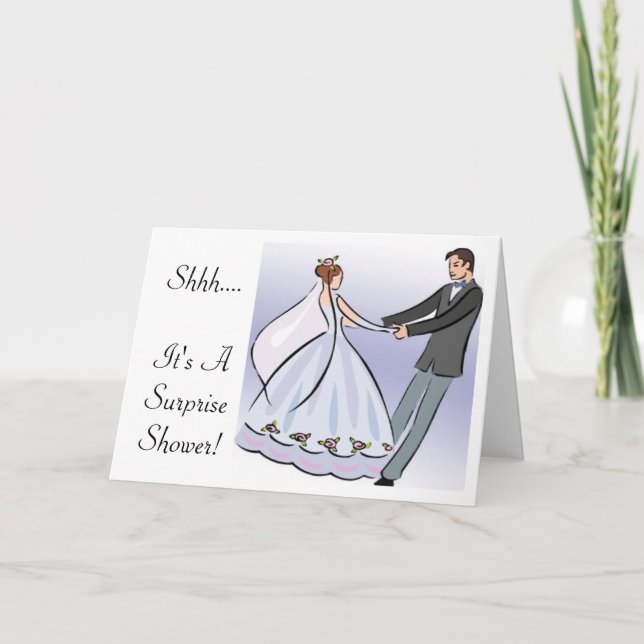 Convite Bridal/Wedding Shower Invitation-It's a Surprise (Frente)