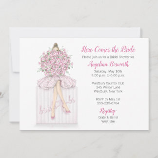 Convite Bride-to-be On Gift Bridal Shower Invitation