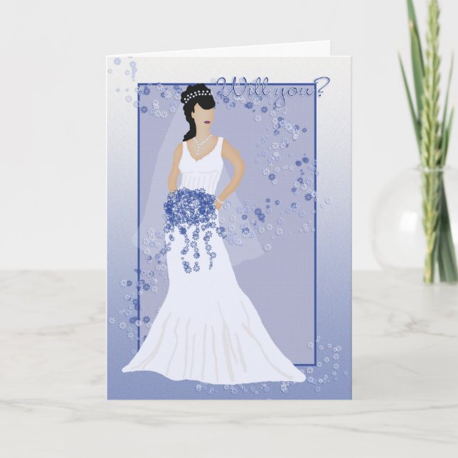 Convite Bridesmaid Card, você será minha dama de honra. (Frente)
