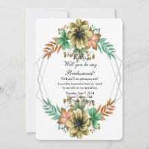 Bridesmaid Floral De Cor Amarela E Laranja